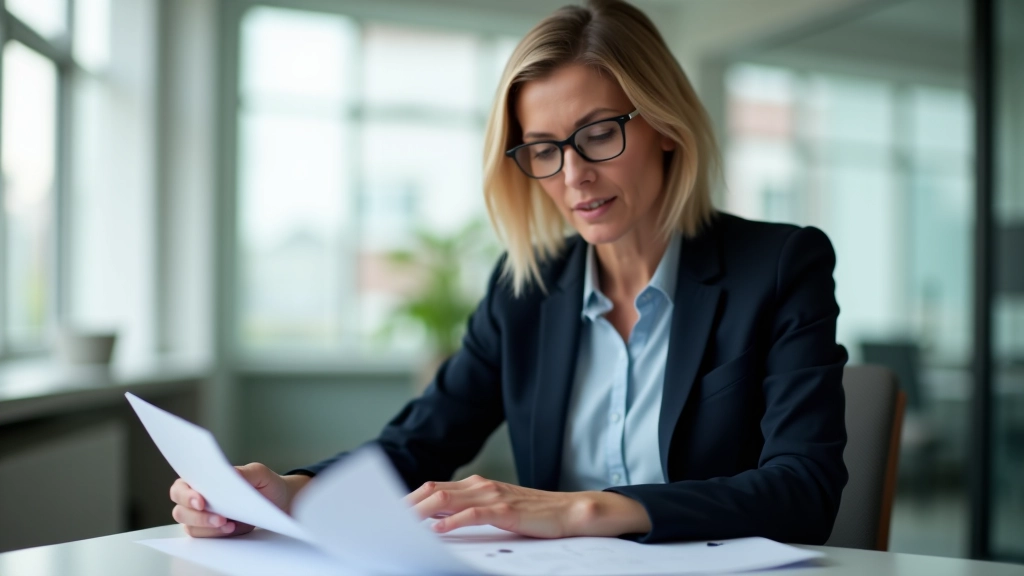 Beratungsgespräch bei einer Bausparkasse mit Taschenrechner und Vertragsdokumenten
